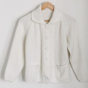 White Handknit Sweater